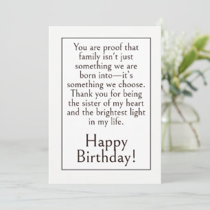 Best Friend Birthday, Modern Simple Minimal Wish Card