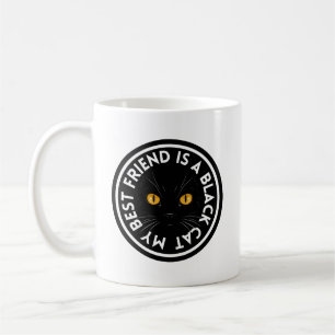 Best Friend Black Cat Coffee Mug