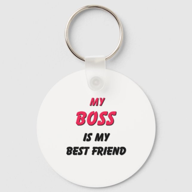 Best Friend Boss Key Ring (Front)