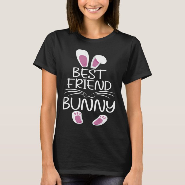 Best Friend Bunny Cute Matching Family Easter Day T-Shirt (Front)