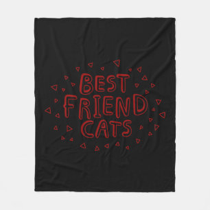 Best Friend Cats Fleece Blanket