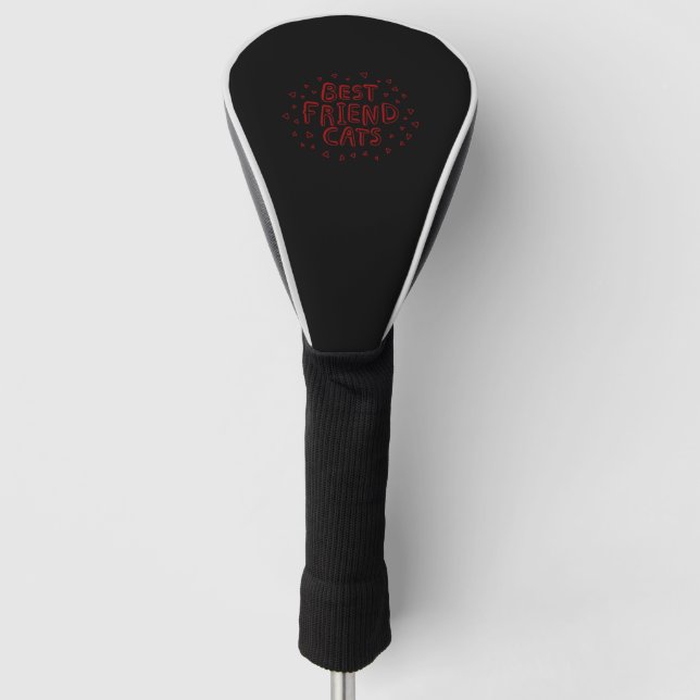 Best Friend Cats Golf Head Cover (Front)