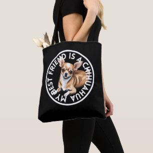 Best Friend Chihuahua Tote Bag