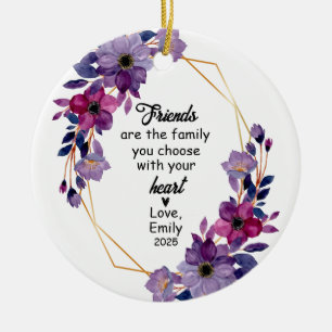 Best Friend Christmas, Friend Gift, Friend Ceramic Ornament