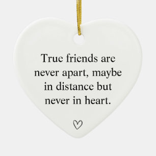 Best Friend Christmas Heart Ceramic Ornament