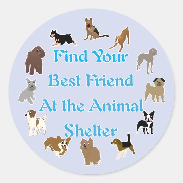 Best Friend Classic Round Sticker (Front)