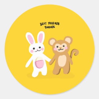 Best Friend Classic Round Sticker