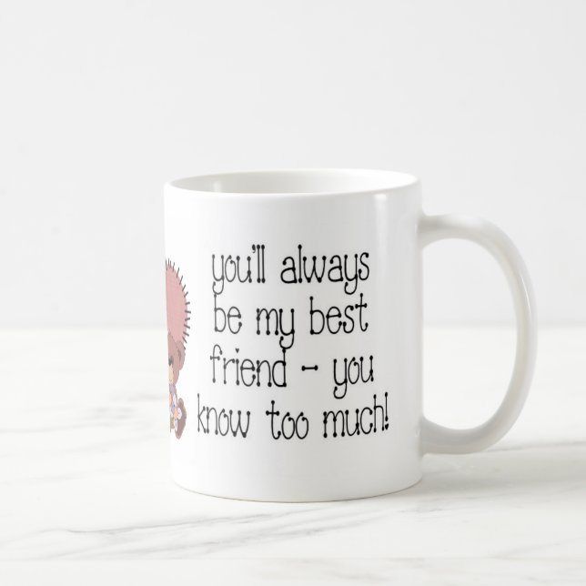 Best Friend Coffee Mug with Teddy Bear (Right)
