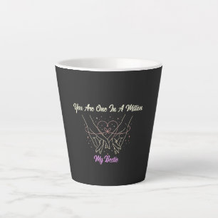 Best Friend Day Shirt: Celestial Hand Pinky Latte Mug