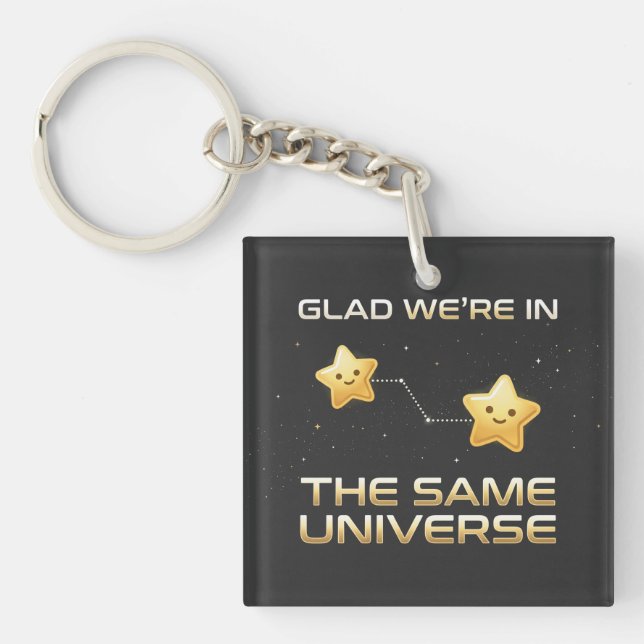 Best Friend Day Shirt: Celestial Same Universe Tee Key Ring (Front)