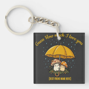 Best Friend Day Shirt: Cute Mushroom Umbrella Tee Key Ring
