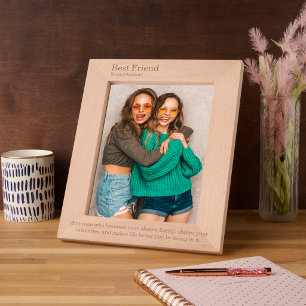 Best Friend dictionary Definition wedding gift Etched Frames