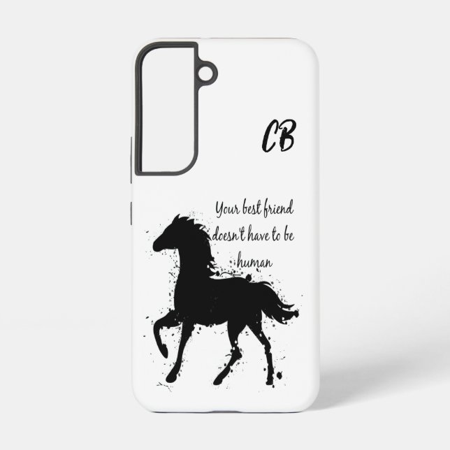 Best Friend Doesn't have to be Human Horse Samsung Galaxy S22 Case (Back)