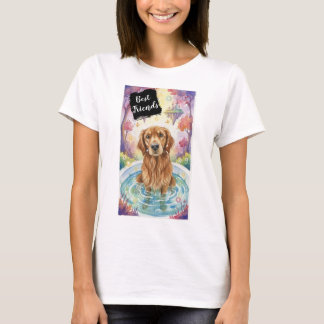Best Friend Dog T-shirt Golden Retriever