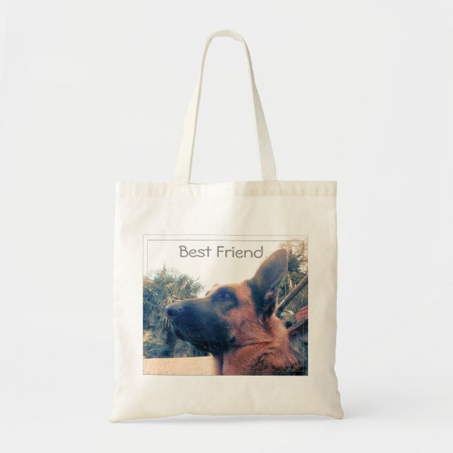Best Friend. Dog. Tote Bag (Front)