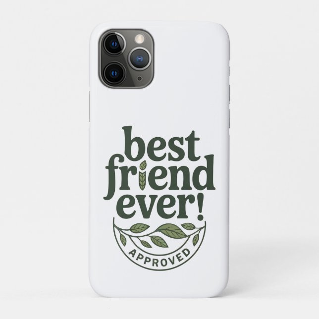 Best Friend Ever! Approved - Text Design Case-Mate iPhone Case (Back)