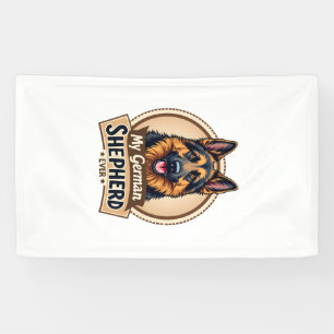 Best Friend Ever My German Shepherd Vintage Dog Lo Banner