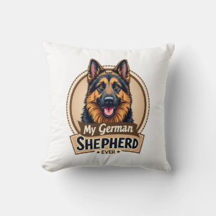 Best Friend Ever My German Shepherd Vintage Dog Lo Cushion