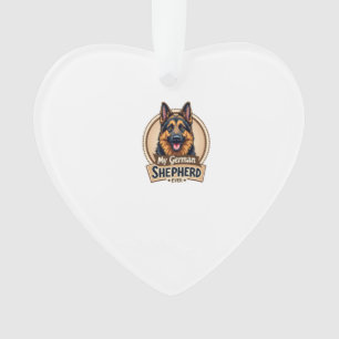 Best Friend Ever My German Shepherd Vintage Dog Lo Ornament