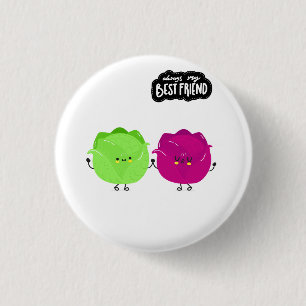 Best Friend Food Friendship 3 Cm Round Badge