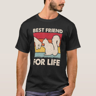 Best Friend For Life Retro Vintage Squirrel   Fist T-Shirt
