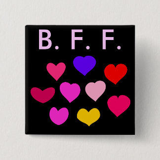 Best Friend Forever 15 Cm Square Badge