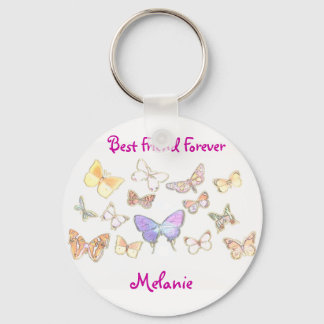 Best Friend Forever Butterfly Keychain