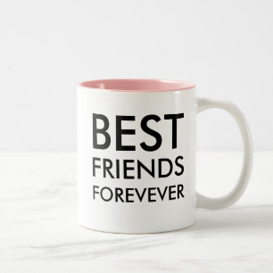 Best Friend Forever friendship Gift Two-Tone Coffee Mug