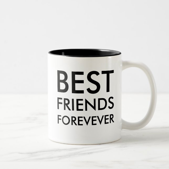 Best Friend Forever | friendship Gift Two-Tone Coffee Mug (Right)