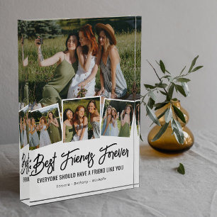 Best Friend Forever Photo Collage Block