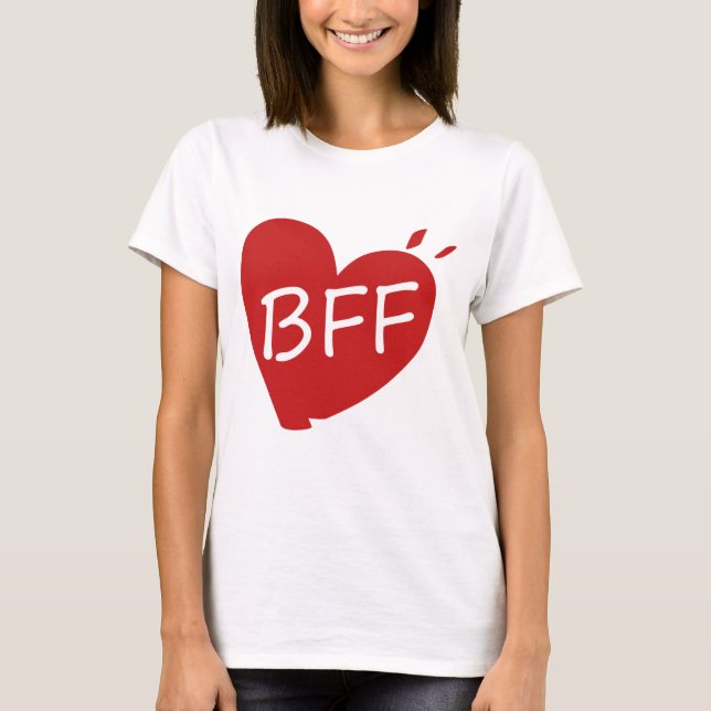 Best Friend Forever T‑Shirt – BFF Matching  T-Shirt (Front)