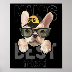 Best Friend French Bulldog Poster
