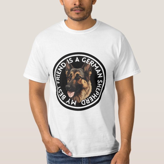 Best Friend German Shepherd T-Shirt (Front)