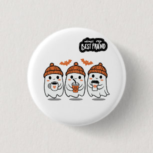 Best Friend Ghosts 3 Cm Round Badge