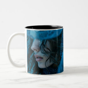 Best Friend Gift Custom Photo Add Your Own Photo Two-Tone Coffee Mug