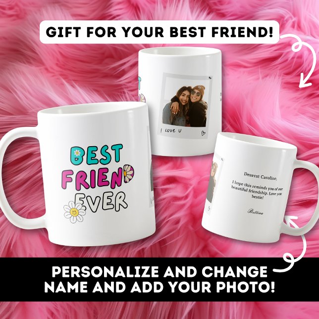 Best Friend Gift for Bestie Photo Mug (Creator Uploaded)