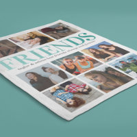 Best Friend Gift | Teal Photo Collage