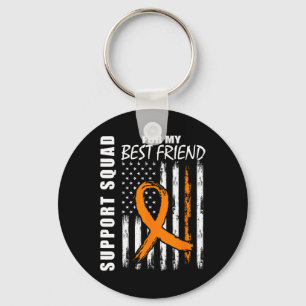 Best Friend Gifts Multiple Sclerosis Flag Support Key Ring