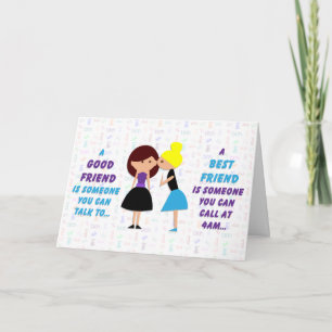 Best Friend Gossip Card