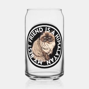 Best Friend Himalayan Cat Can Glass