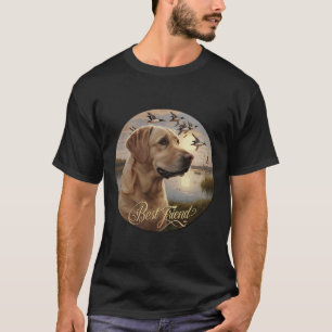 Best Friend Hunting Yellow Labrador Dog With Ducks T-Shirt