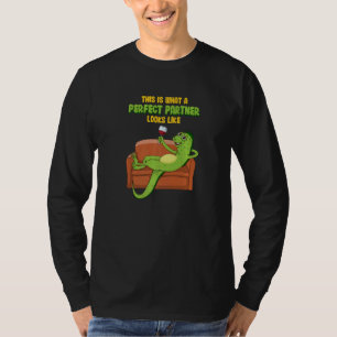 Best Friend Iguana With Wine On Sofa T-Shirt