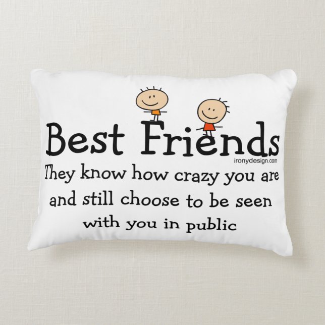Best Friend Knows Decorative Cushion (Back)