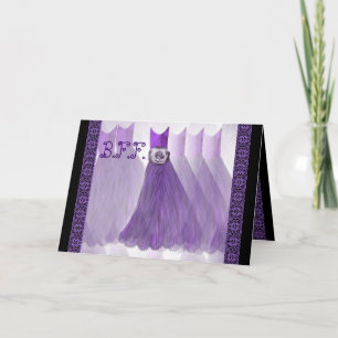 BEST FRIEND Maid of Honour Invitation VIOLET