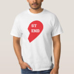 Best Friend Matching Dog and Human T-Shirt<br><div class="desc">These are the cutest matching shirts for you and your fur baby! This design features half of a red,  "Best Friend" heart. Show off your love for "man's best friend" or give the perfect gift to the animal lover in your life. Personalise the design by adding your own text.</div>
