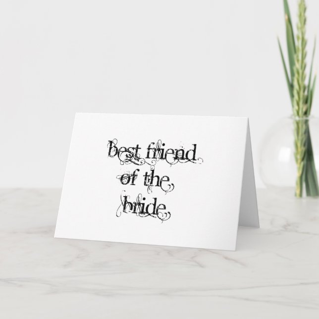 Best Friend of the Bride Card (Front)