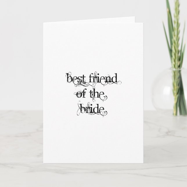 Best Friend of the Bride Card (Front)