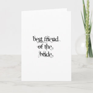 Best Friend of the Bride Card