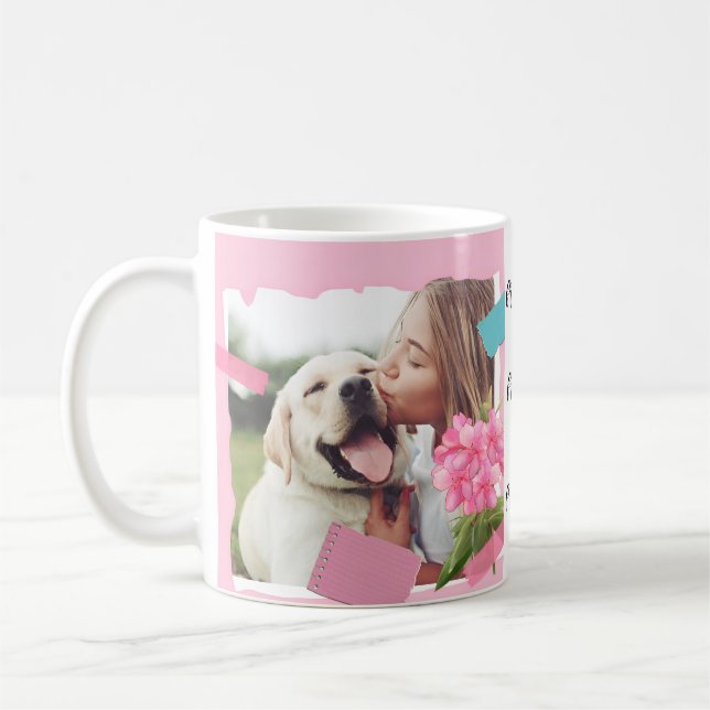 Best Friend Personalised Dog Cat Lover Pet Photo  Coffee Mug (Left)
