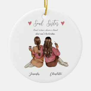 Best Friend Personalized Plaque Ceramic Ornament
